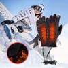 USB Electric Heating Gloves Anti-Slip Touch Screen Warm Gloves Winter Electric Heated Gloves Hand Warmer for Outdoor Cycling Ski
