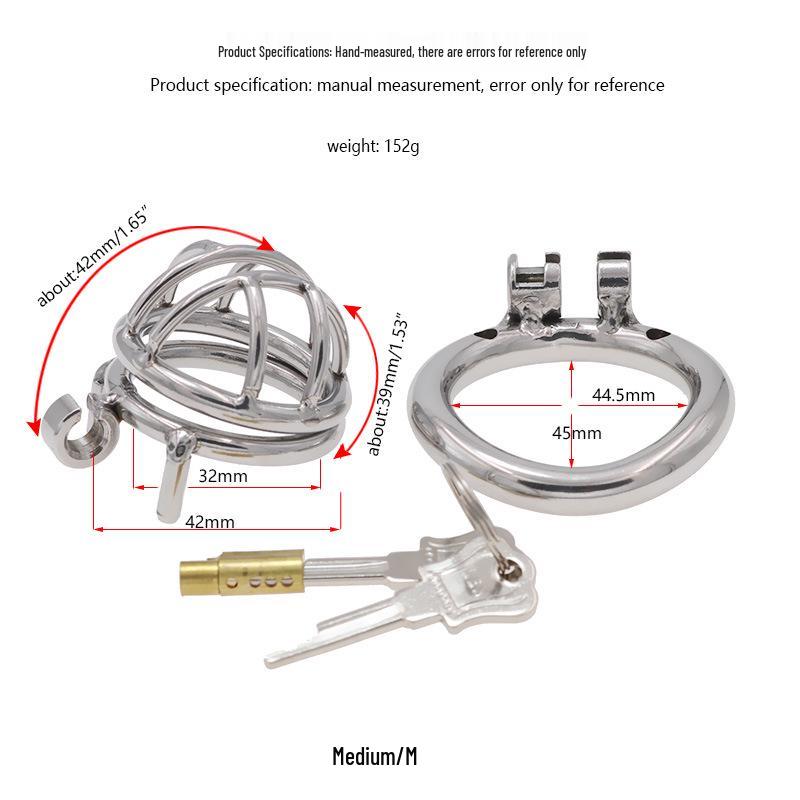 Пояс верности из нержавеющей стали Chaqu 304: Носимая металлическая клетка-ограничитель для мужчин