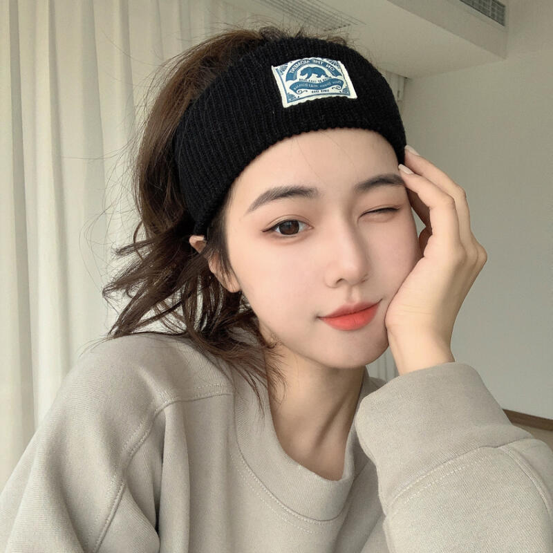 На Повязку для Волос с Этикеткой Signature Hairband C4 Черный