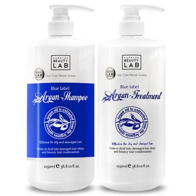 Parkjun Beauty Lab Blue Label Argan Шампунь 1150 мл + Набор для лечения 1150 мл, 1 набор