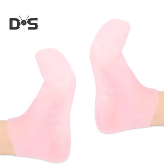 1 пара силиконовых увлажняющих носков, многоразовые мягкие носки для гладкой кожи, спа-педикюра для ног, от сухих трещин