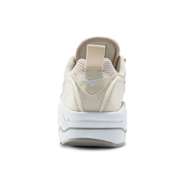 Mizuno Rider 1 Удобная Толстая Подошва Амортизация Нескользящие Износостойкие Дышащие Низкие Кроссовки Унисекс Кроссовки Бежевый D1GA192749