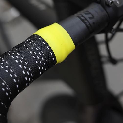 Bicycle Handlebar Tape Elastic Tape End Fixing Silicone Band