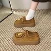 Полностью включенные Birkenstocks, женские на толстой подошве увеличатся в росте осенью 2025 года, новая ретро-повседневная обувь на одном ходу, ленивая обувь.