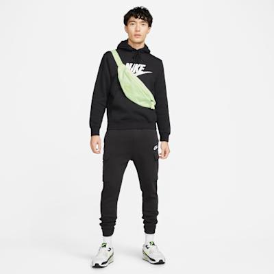 Men's Pants Nike Sportswear Fleece Lined Thermal Sports Sweatpants Cargo Pants Men's Black