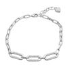 Серебряный браслет с фианитами, вес изделия 6,06 гр (2172970)
