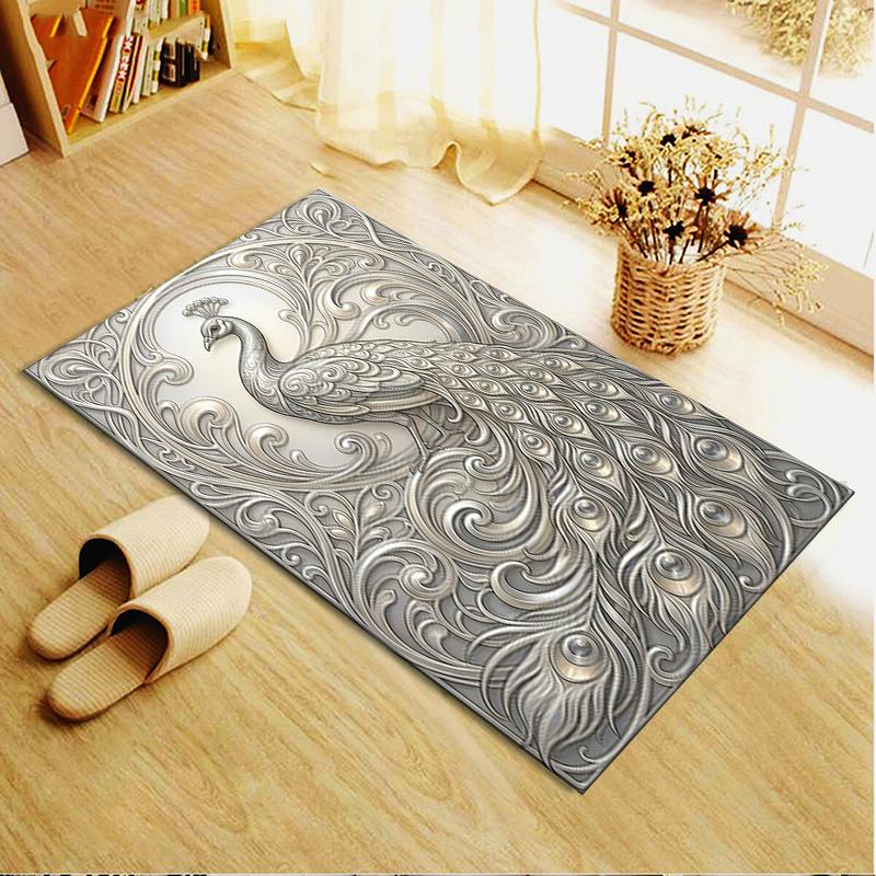 2025 New Peacock Carpet Rug for Living Room Bedroom Home Sofa Decoration,Kids play Non-slip Floor Mat119