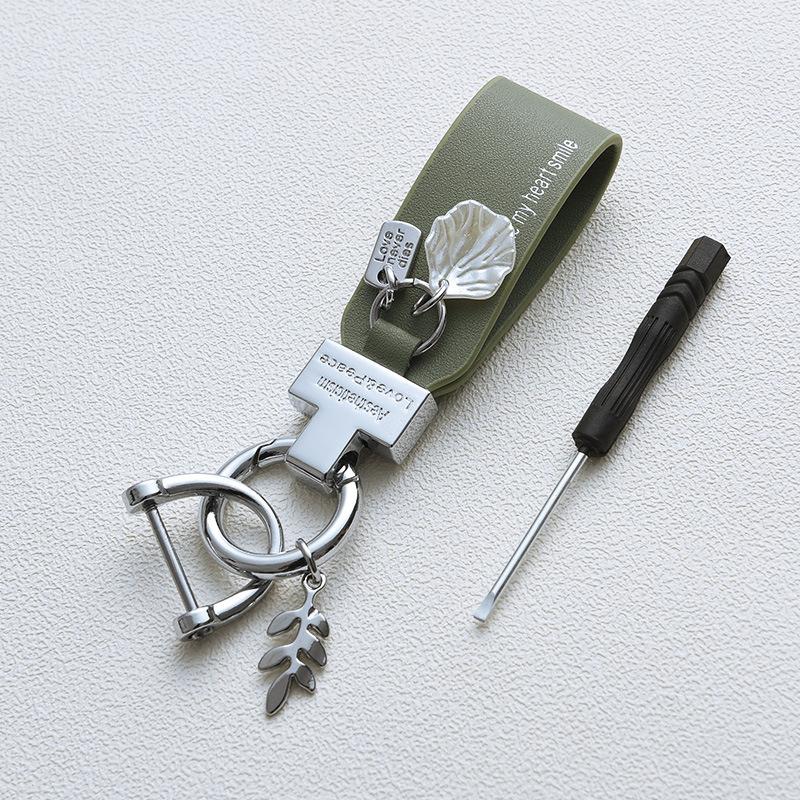 1PC Hand Rope French Shell Key Chain Exquisite Small Fresh Key Ring Car Pendant Ins Phone Charm Multiple Options Available