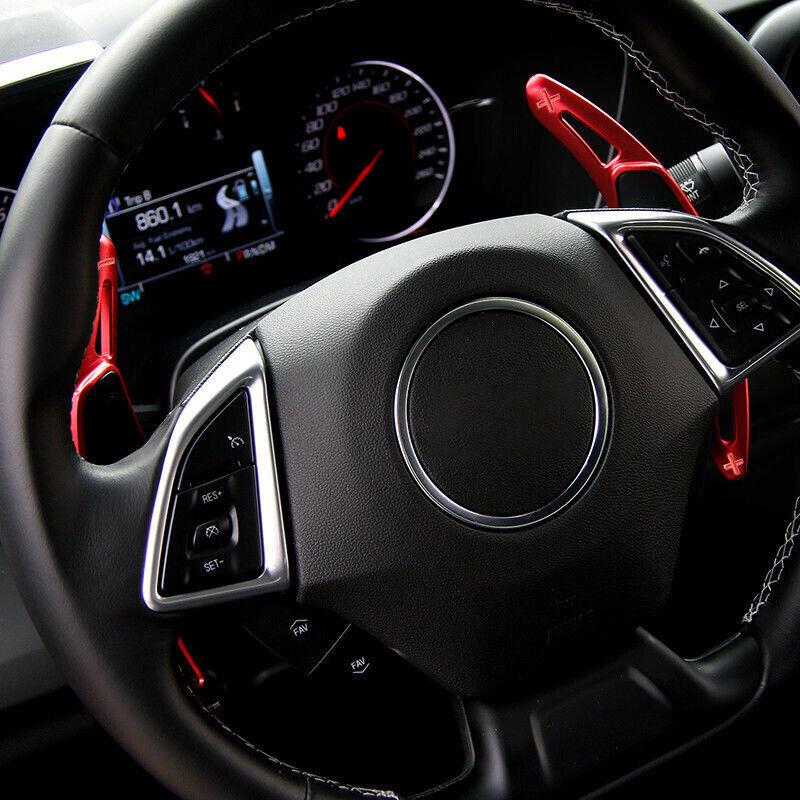 Aluminum Steering Wheel Shift Paddle Extended Shifter Trim for Chevrolet Camaro