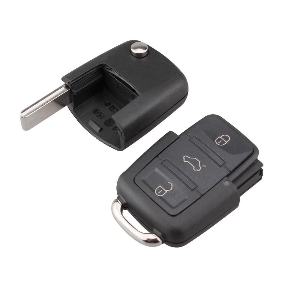 Сменный 3-кнопочный дистанционный вход без ключа, складной автомобильный брелок ID48, чип 1J0959753DA для Polo/Beetle 2001-2010