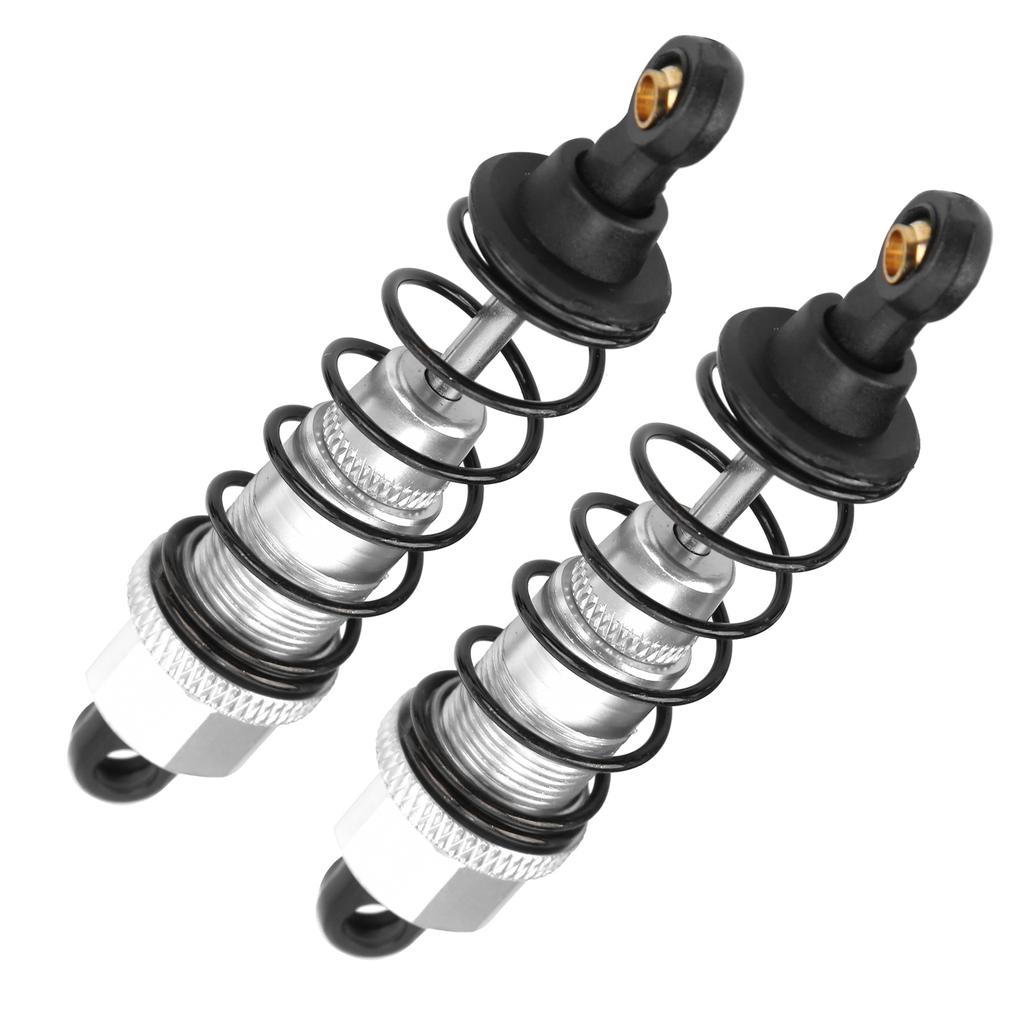 2 шт. RC амортизатор 82 мм алюминиевый сплав RC демпфер детали для апгрейда для Tamiya CC01 CC02Серебристый