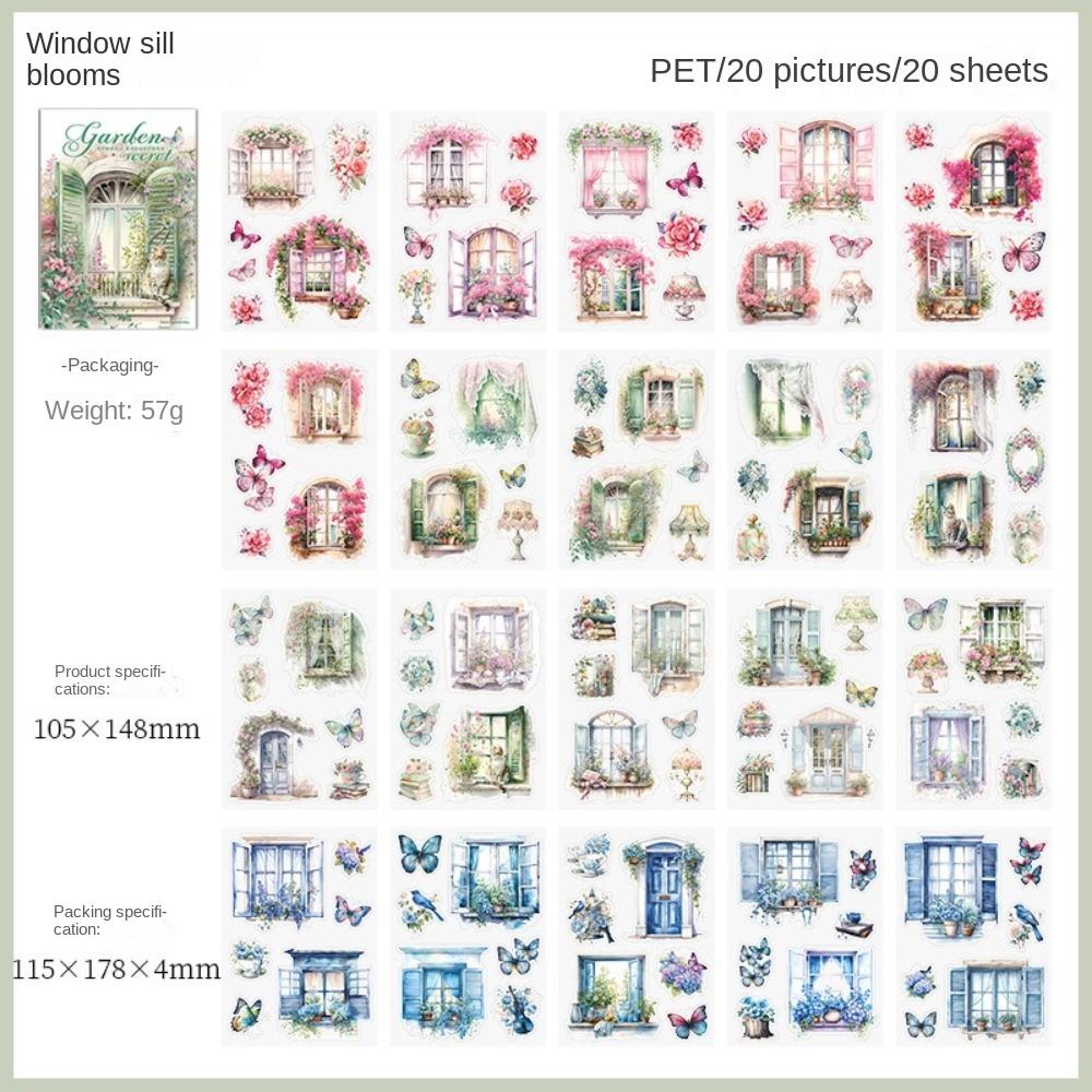 20piece/set British Dream Handbook DIY Decorative Material Gift Scrapbook Fashion Retro Stickers