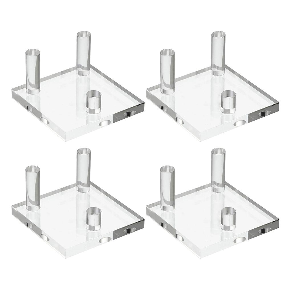 4 шт. Прозрачные акриловые подставки-мольберты для демонстрации окаменелостей, кораллов, агатов и горных минералов, держатель для небольших коллекционных предметов