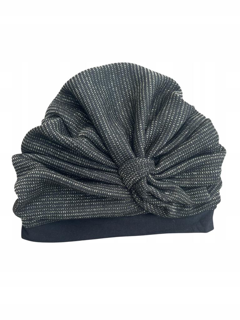 Turban Damski Ela 496 Czapka Ocieplana Sweterkowa Mięciutka Drapowana