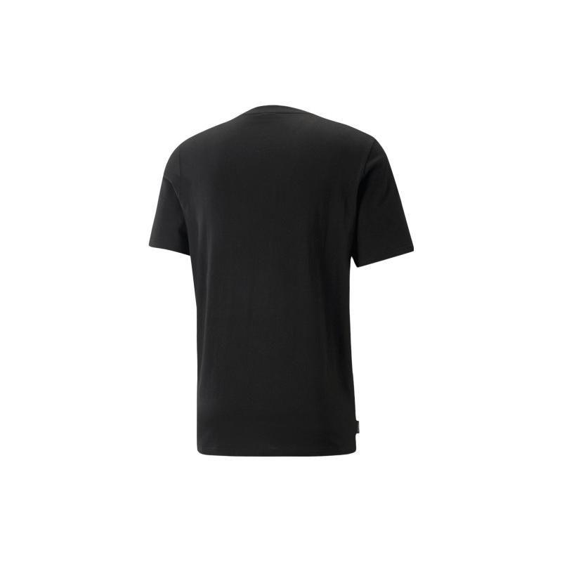 Puma Футболка с граффити и мультяшным принтом, винтажная американская спортивная, дышащая, быстросохнущая, с круглым вырезом, мужские топы с обычными рукавами, черные 622553-01