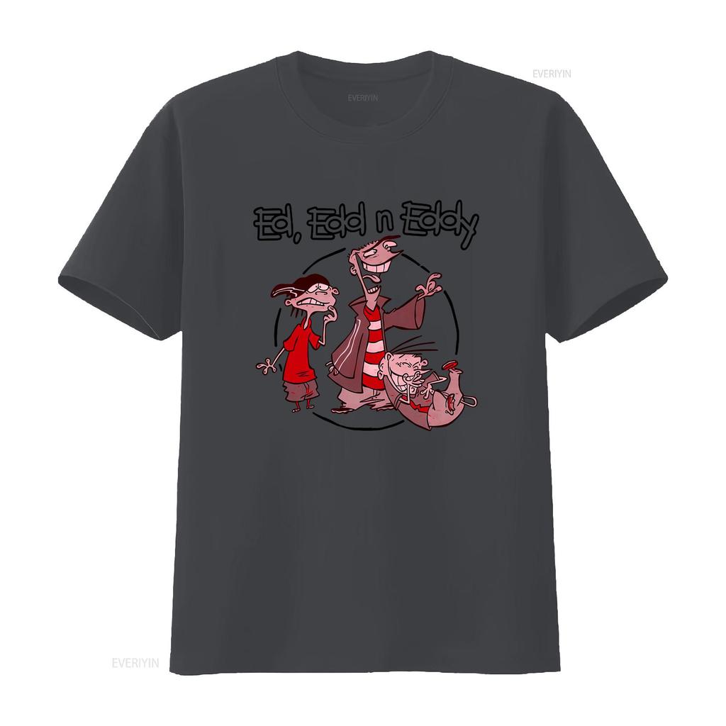 Ed Edd N Eddy Gang Cartoon Print Licensed Adult T Shirt Perfect for Fans vintage Washed designer clothes homme