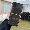 Чехол для Samsung Galaxy Z Flip 3 5G, черный жесткий роскошный чехол для телефона ZFlip, защита от падения, модный чехол из ПК, Overlord, череп, аниме