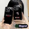 Чехол для iPhone 17 16 15 14 13 12 11 Air Pro Max Plus Mini со стеклянной крышкой MagSafe в стиле Итальянской мафии
