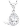 [G5633] - Silver Pendant 'Goddess' Silver-white (rhodium-plated) - 13x10 Mm
