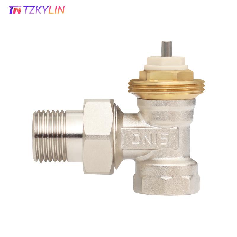 DN15/DN20/DN25 (1/2" 3/4" 1") Угловой латунный радиаторный клапан для систем ОВК Клапан регулирования температуры