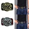 Relief Dragon Pattern Belt Buckle Adult Clothing Accessories Western Style Buckle for Adult Waist Belt DIY Supplies