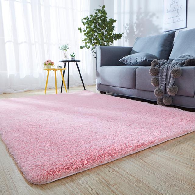 For Bedroom Living Room Home Carpet Nordic Fluffy Plush Children 'S Room Decor Non Slip Mats Lounge Porch Table Coffee Large Rugs