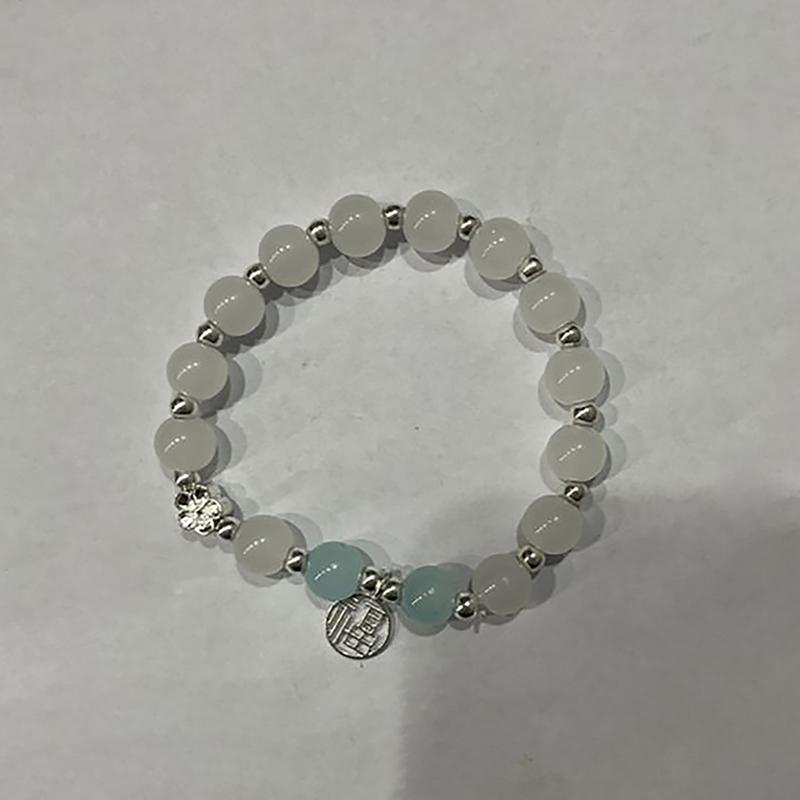 Оригинальный опаловый морской синий браслет с сокровищами и кристаллами лунного света, роскошный эластичный браслет для девочек и женщин, ювелирные аксессуары