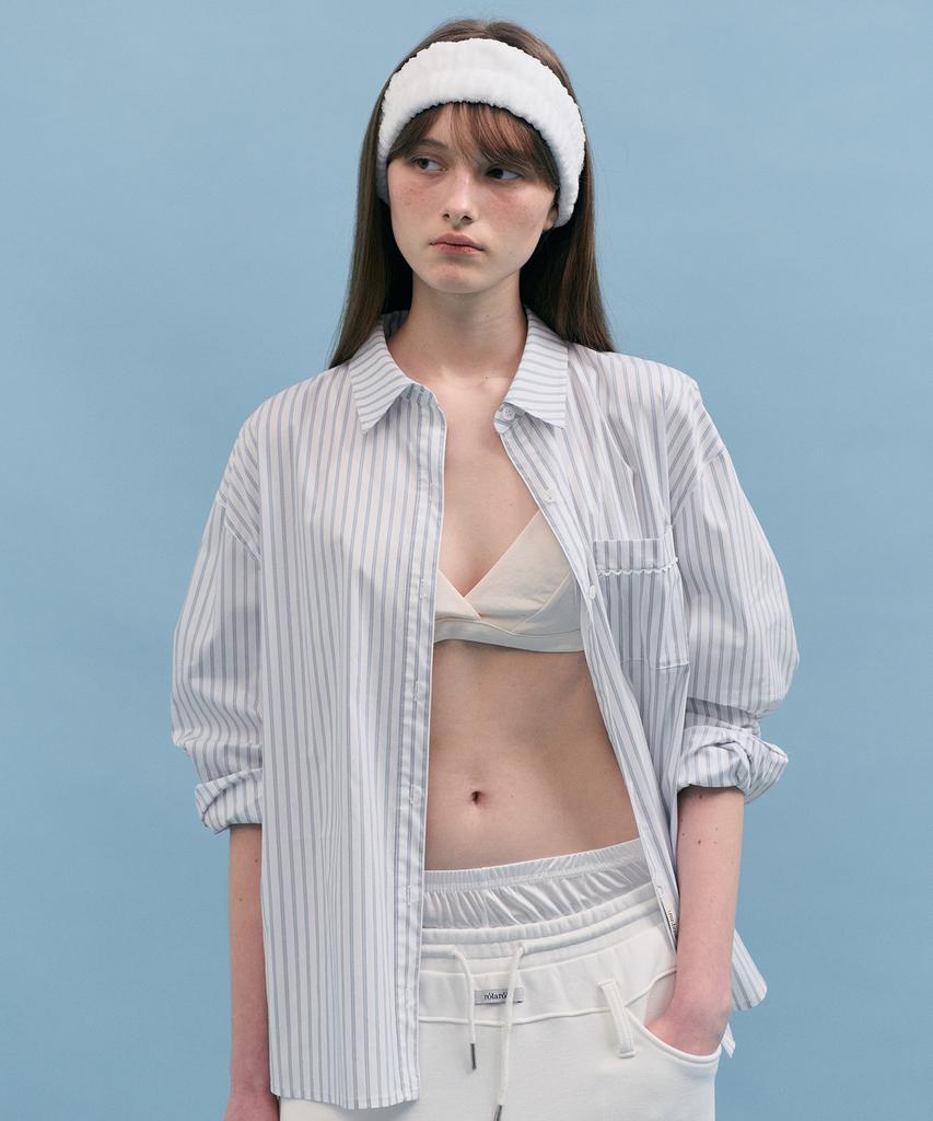ROLAROLA Nubasic Stripe Shirts White