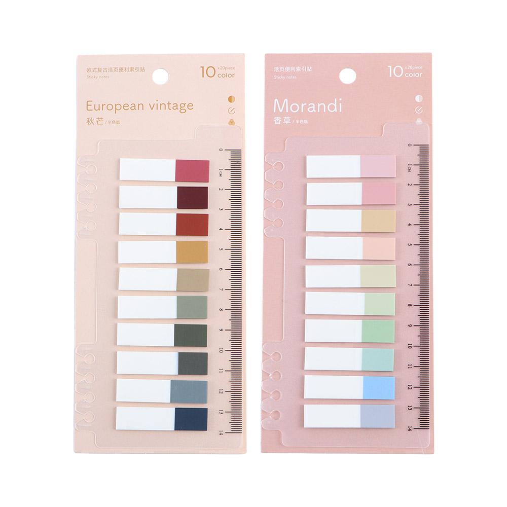 Adhesive Sticky Notes Bookmark Loose-leaf Memo Pad Stickers Index Page Markers Paper Flags Tabs