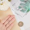 Beebeecraft 1 Коробка 2 шт. Зажимы-бейлы Застежка Родированное покрытие 925 Стерлинговое серебро Зажимы-бейлы в виде ледоруба Соединители в виде листьев Подвеска-шарм с кубическим