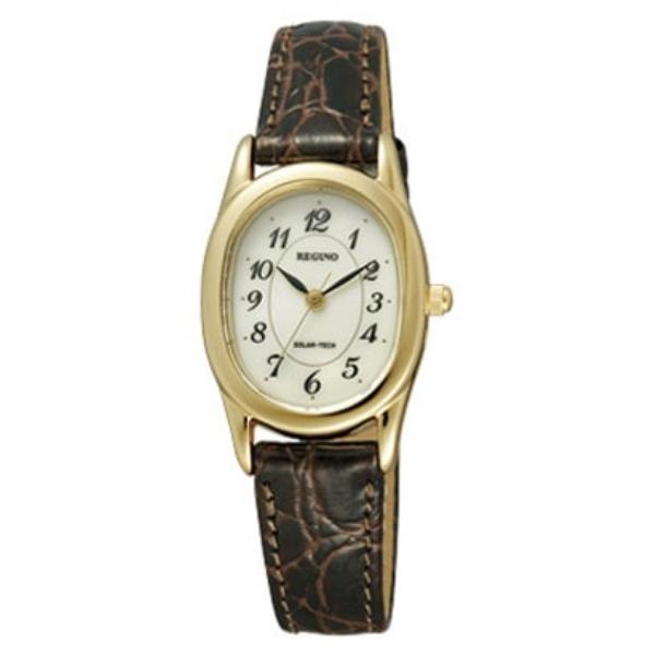 Citizen Женщины RL26-2091C ( Смотреть REGUNO женские) Овальные часы коричневые из нержавеющей стали аналоговые