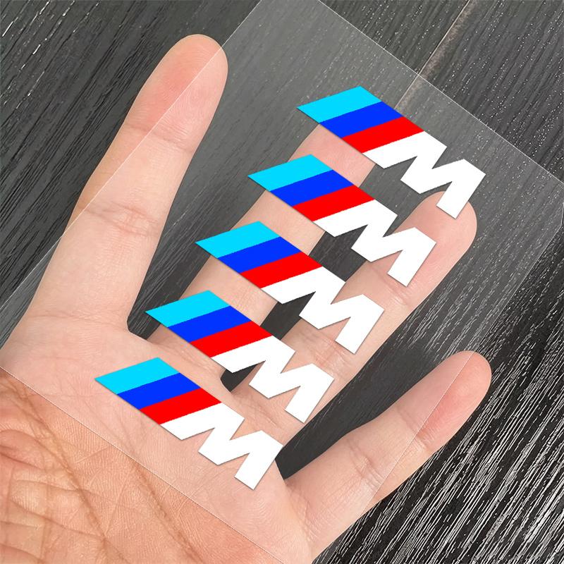 IVZR8 Car Logo For BMW M Emblem E46 E36 E34 F10 E90 Creative Sticker Metal BMW M Emblem E46 E36 E34 F10 E90 F30 E60 F30 E30 E92 E87