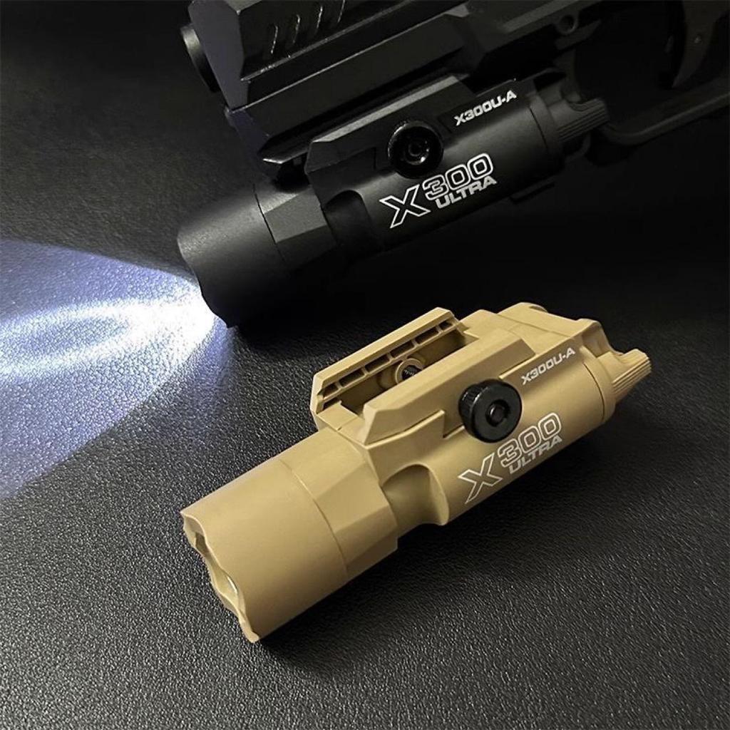 Высокояркий инфракрасный фонарик Nylon X300U, подходит для планки 20-21 мм, игрушечная кнопочная батарейка.