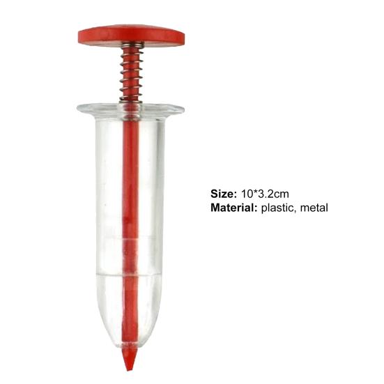 Практичный пресс-посевной дозатор Эргономичный ручной пластиковый посевной разбрасыватель для сада