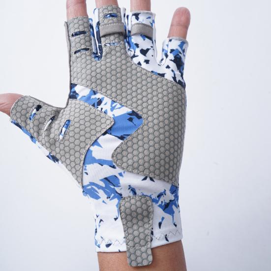 Yousheng 1 пара рыболовных перчаток, супер мягкие, эластичные, износостойкие, устойчивые к ультрафиолетовому излучению, солнцезащитные перчатки, снаряжение для кемпинга