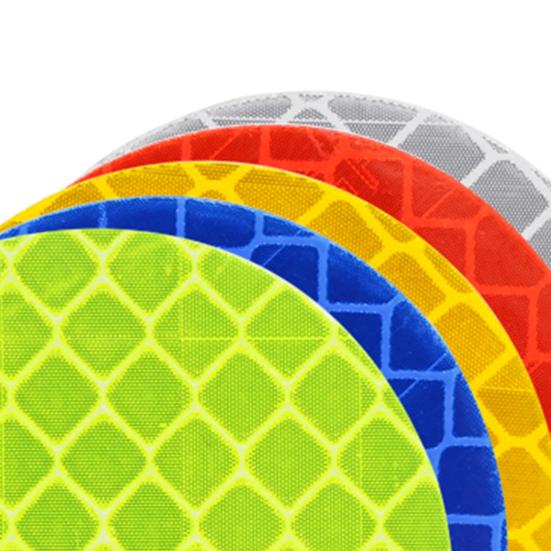 10 шт. Светоотражающие наклейки, устойчивые к выцветанию и царапинам, пластиковые, круглой формы, светоотражающая наклейка для велосипеда