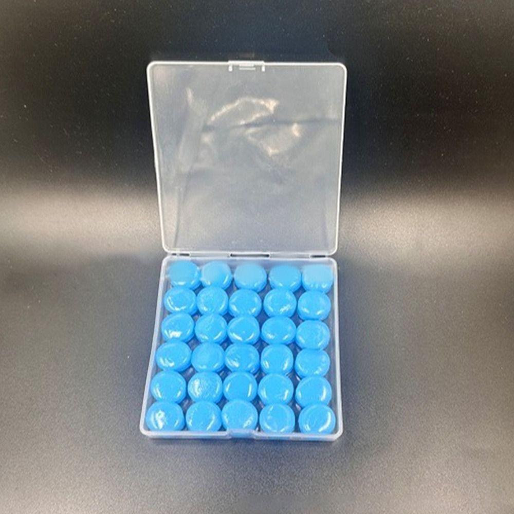 30Pcs Silicone Noise Reduction Earplugs Reusable Reusable Ear Plugs for Traveling Working Studying