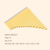 16-Pipe Pan Flute G-A2 Key Pan Pipes ABS Panpipes Chinese Traditional Woodwind Instrument with