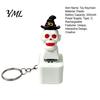 Interactive Toys for Kids Halloween Fidget Toy Keychain with LED Light, Pumpkin Ghost Skull Sound Sensory Gaming Stress Button, USB Rechargeable