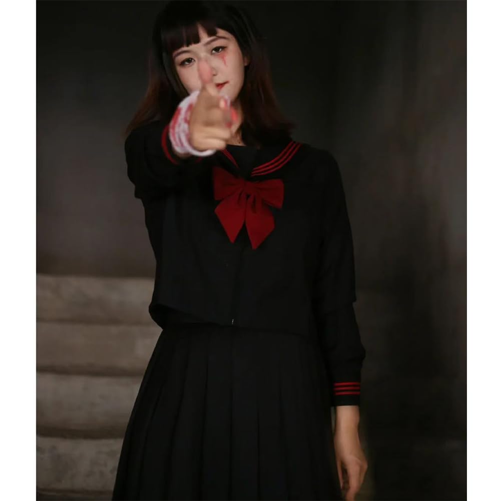 Limspace Косплей Сейлор Настоящая Школьница С Длинным Рукавом и Коротким Воротником-Бабочкой JK Школьная Плиссированная JK Класс Академии Кансай Британская Средняя Школа