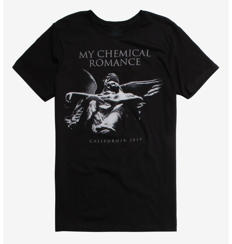 MCR My Chemical Romance Футболка Ангел Статуя Размер S-5XL Унисекс Унисекс Футболка