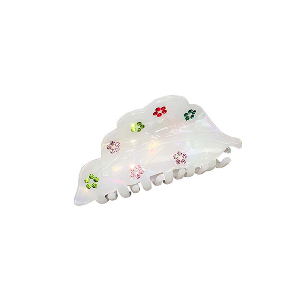 Hair Clip Mermaid Color Hair Claw Korean Style Acetic Acid Shark Clip Rhinestone Hair Claw  Travel