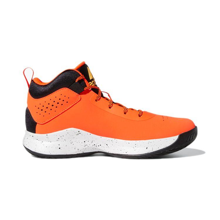 Adidas Cross Em Up 5 K Широкие Прочные Нескользящие Полувысокие Ретро Баскетбольные Кроссовки Детские Кроссовки Оранжевые Черные GZ0090