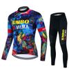 Mens Long Sleeve Cycling Jersey Set Outdoor Mountain Road Bike Performance Apparel
