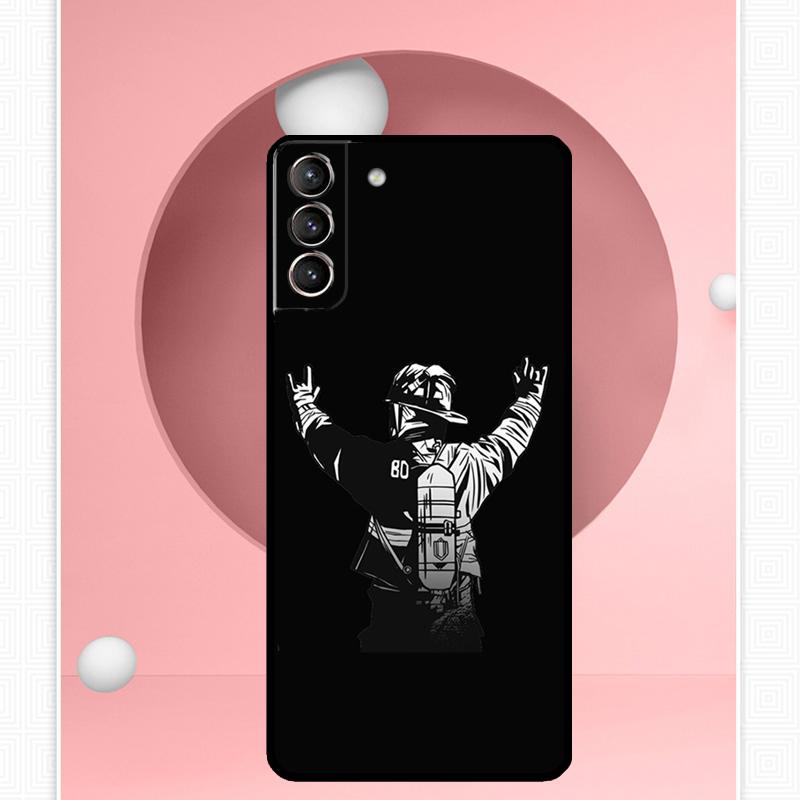 Firefighter Heroes Fireman Case For Samsung Galaxy S22 S23 S24 Ultra Note 20 10 S8 S9 S10 Plus S21 S20 FE Soft Cover