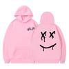 New autumn and winter rock one-way combination fashion printed fleece thickened sweater