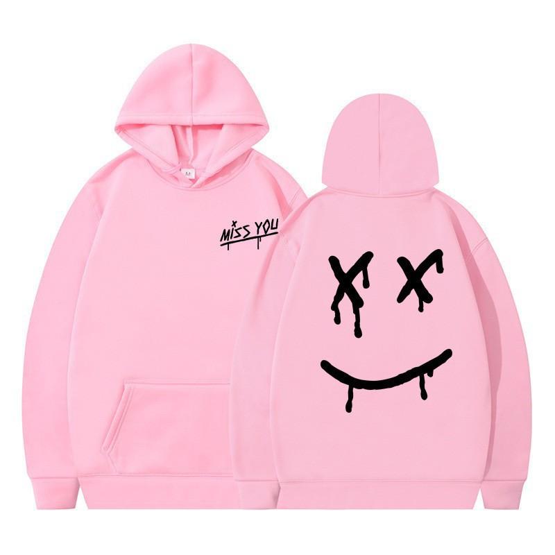 New autumn and winter rock one-way combination fashion printed fleece thickened sweater