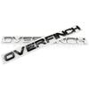 3D Overfinch Hood Tailgate Emblem Badge Sticker For Range Rover Engine Cover Rear Trunk Letter Decal