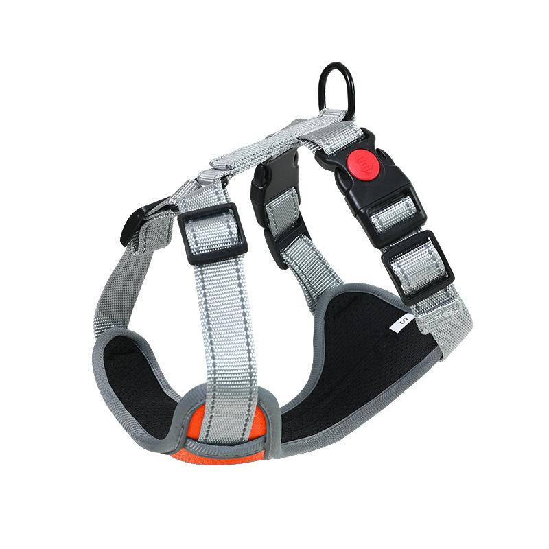New Pet Chest Strap Vest Type Reflective Large Dog Chest Strap Explosion-proof Dog Leash