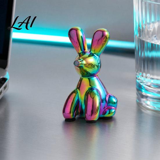 Home Art Decoration Piece Nordic Animal Statue Gold Elephant Monkey Rabbit Figurines Luxury Water-rinseable Decor Desk for Bookshelf Living